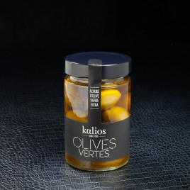 Olives vertes à l'huile d'olive extra vierge 160g Kalios  Olives