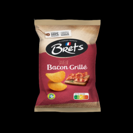 Chips saveur bacon grillé 125g Brets  Chips