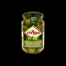 Olives vertes dénoyautées 160g Crespo  Olives