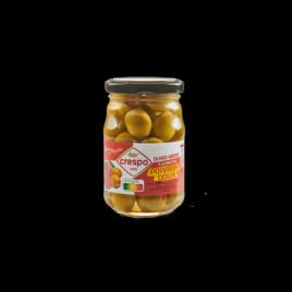 Olives vertes farcies au poivron 120g Crespo  Olives