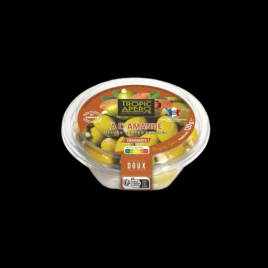 Olives vertes farcies aux amandes craquantes 120g Tropic Apéro  Olives