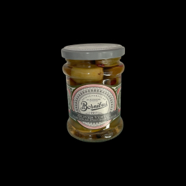 Olives vertes farcies aux poivrons rouges 270g Bornibus  Olives