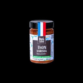 Sauce thon harissa 180g Papa Sauce  Sauces chaudes