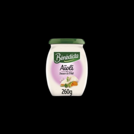 Sauce aïoli 260g Benedicta  Autres sauces froides