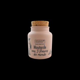 Moutarde aux 3 poivres 110g Savor&Sens  Moutarde