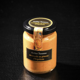 Moutarde au piment d'Espelette 150g Atelier Turenne  Moutarde